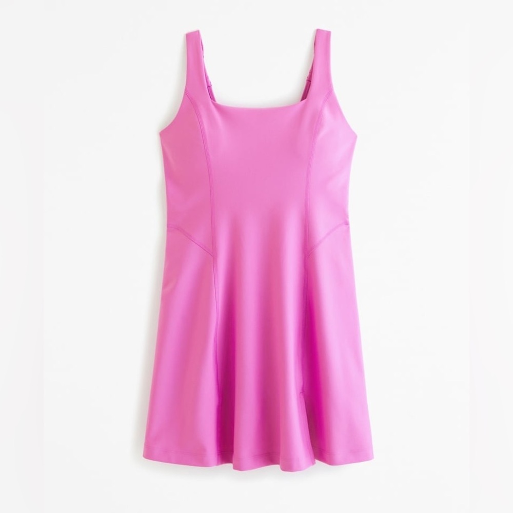 Abercrombie & Fitch Pink Scoop-Neck Mini Dress